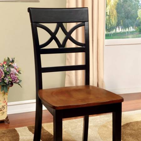 TORRINGTON SIDE CHAIR BLACK & CHERRY